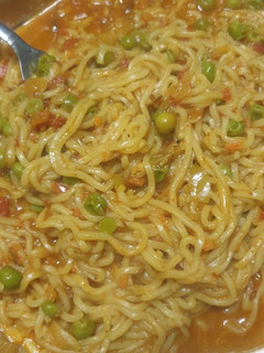 A picture of Green Chilli maggi.