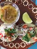 Beef Barbacoa Consommé and Tacos