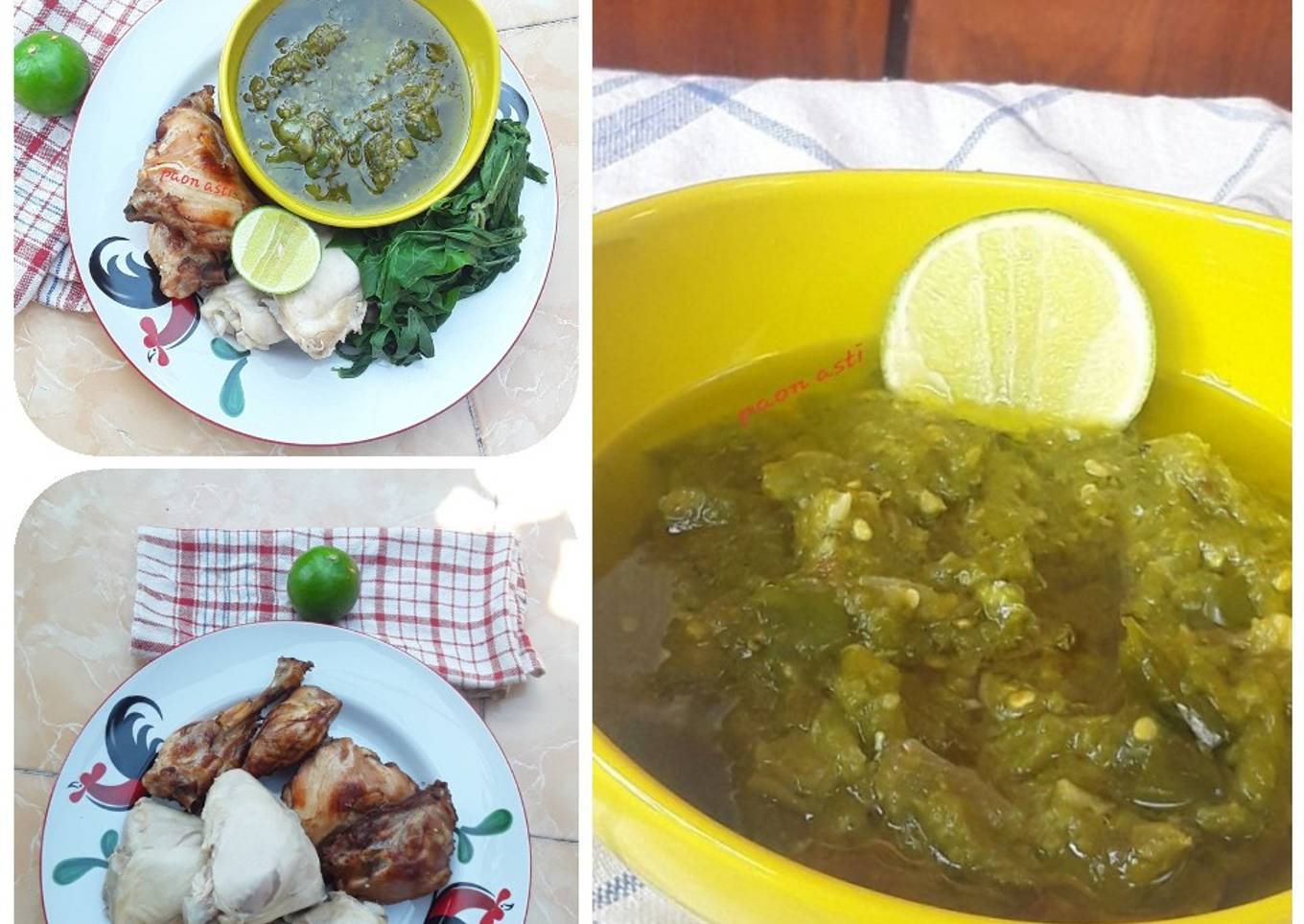 Masakan Padang : Sambal Lado Mudo Ijo, Ayam Pop
