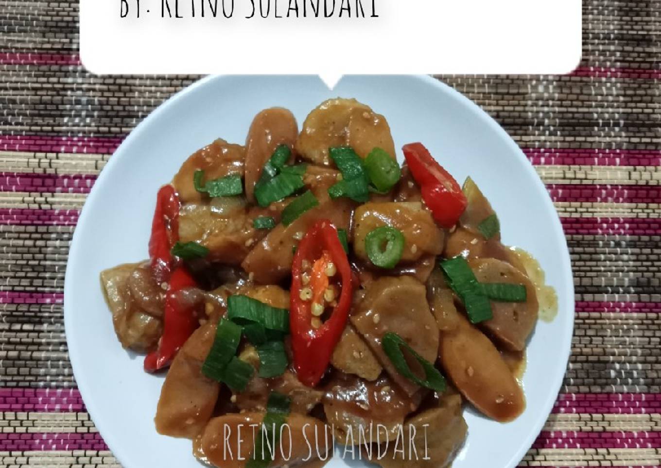 4= TAHU SOSIS BAKSO masak mentega