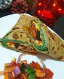 Egg Paratha Salad Roll
