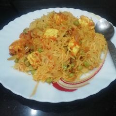 A picture of Peas & Tomato Biryani.
