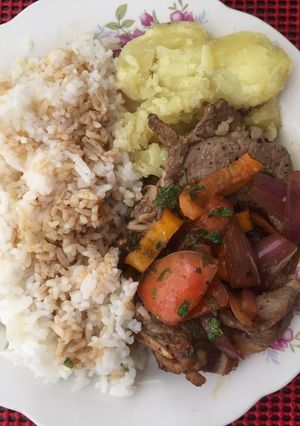 Una foto de Churrasco Encebollado