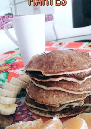 Una foto de Pancakes de banana