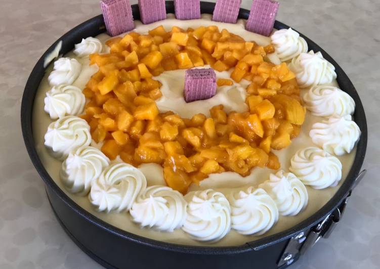 mango no bake icebox cake recipe main photo