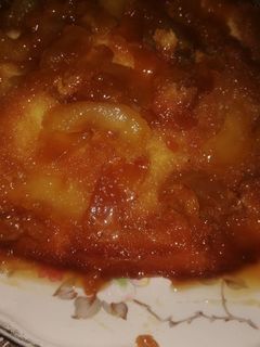Una foto de Torta de manzana invertida
