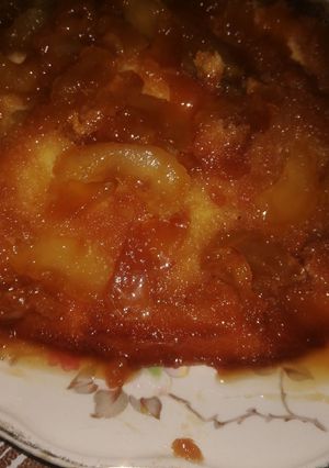 Una foto de Torta de manzana invertida