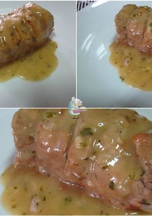 Una foto de Receta de Solomillo de cerdo con salsa al orégano