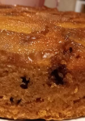 Una foto de Torta invertida de manzana 🍎