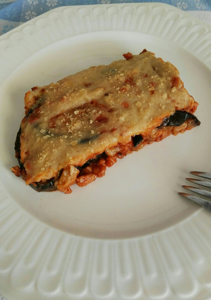 Una foto de Moussaka vegana