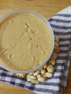 A picture of Homemade Peanut butter.