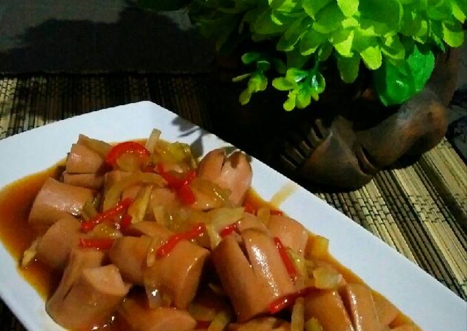 Resep Sosis Asam Manis Pedas Oleh Dsizta Cookpad