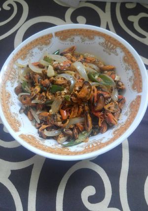 Foto resep Tumis Kerang Cabe Ijo