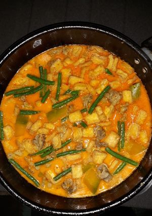Foto resep 21. Sayur labu kuning,tetelan sapi dan tahu