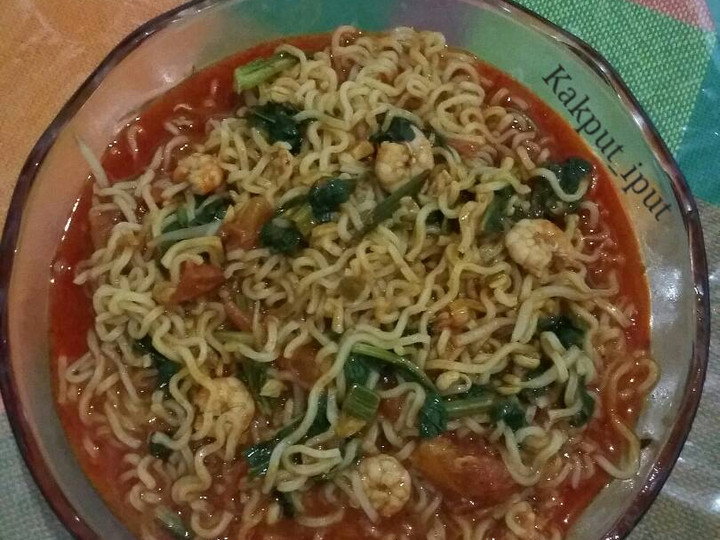 Resep Indomie tumis basah bumbu aceh, Lezat