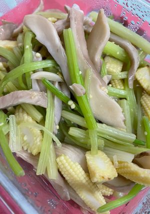 藍藍的-鮑魚菇炒時蔬 的食譜成品照片