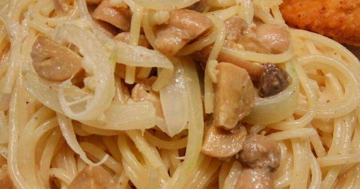 Resep Capellini mushroom carbonara oleh stella Cookpad