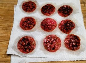Una foto de Salame tostado en el microondas