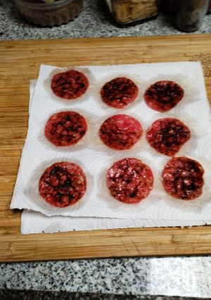 Una foto de Salame tostado en el microondas