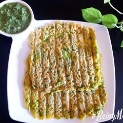 A picture of Green Peas Chilla.