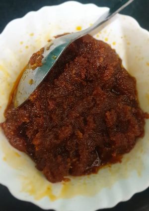 A picture of Gajar paak.