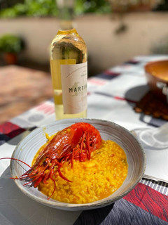 Una foto de Arroz caldoso de carabineros 🦐🦐🦐