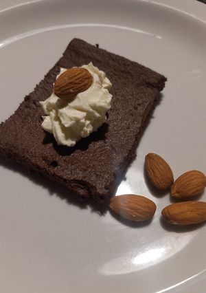 Una foto de Cuadrados de chocolate y manzanas!