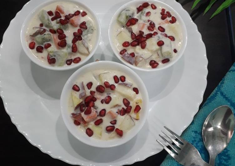 How to Make Homemade Fruits raita flahari