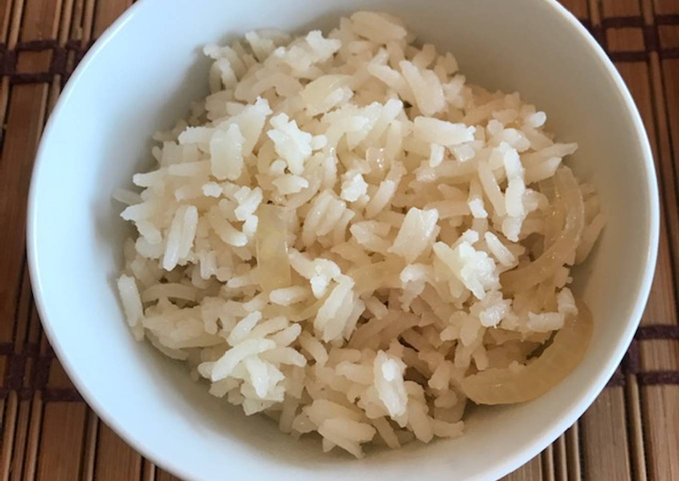 Arroz con cebolla