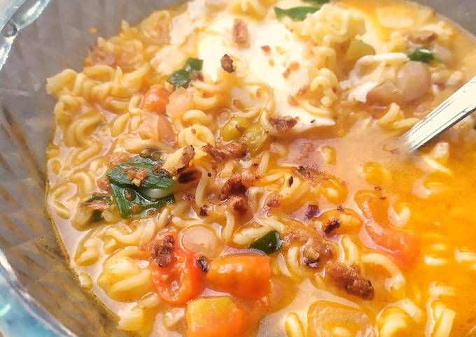 Resep Indomie Kuah Pedas Oleh Saluna Mahira Cookpad