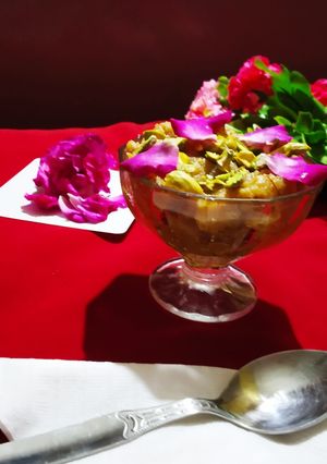 A picture of Hung Curd Halwa.
