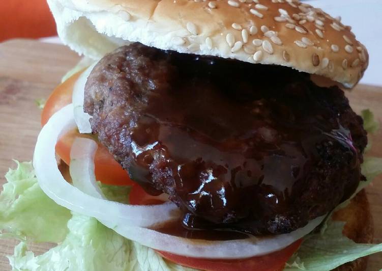 Steps to Prepare Perfect Beef burger #authormarathon#