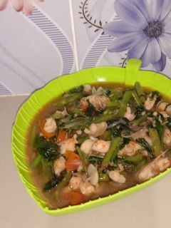 Foto resep Tumis kangkung udang
