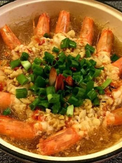 鮮蝦粉絲煲 的食譜成品照片
