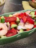 Fresh & Easy Shrimp Salad with Lemon, Red Wine Vinegar, & Dill Dressing