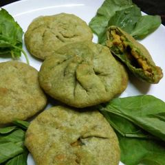 Tuvar spinach Kachori A picture of Tuvar spinach Kachori.