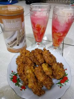 Foto resep Bakwan Jagung & Es serut Blewah
