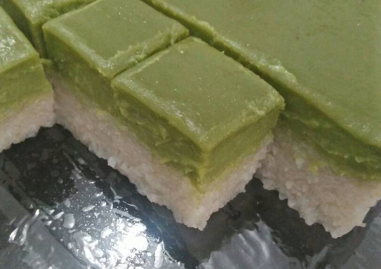 Resep Kue talam pulut (serimuka) Anti Gagal