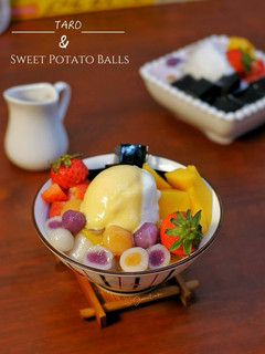 Foto resep Taiwanese Taro Dan Sweet Potato Balls