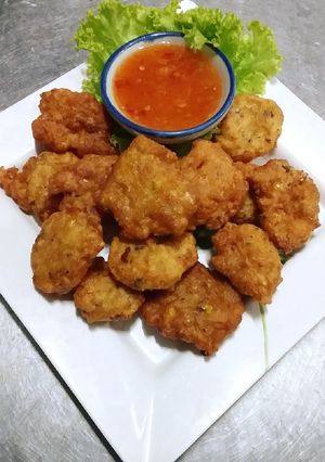 รูปของ ทอดมันข้าวโพดไม่เผ็ด