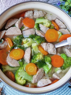 Foto resep Sop bakso brokoli - bakso homemade