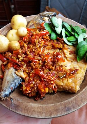 Foto resep Tempe penyet sambel goang (khas majalengka)