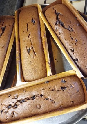 Una foto de Budín de chocolate con chips