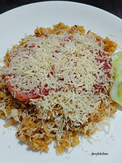 Foto resep 72.. Nasi Kongbap Goreng Smoke Beef and Cheese