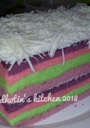 Foto resep 🌈Rainbow Cake