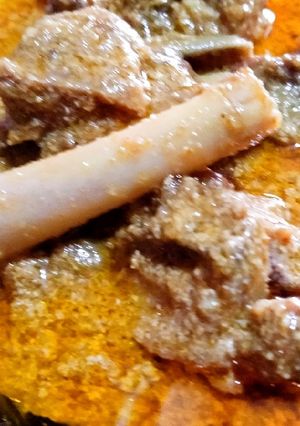 A picture of Bakre ke gosht ka qorma.
