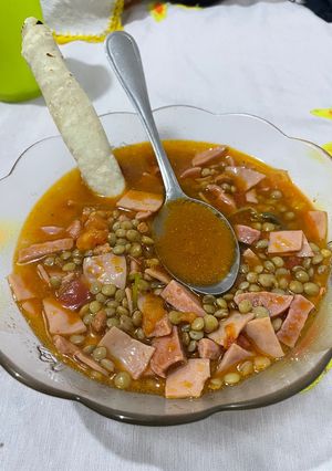 Una foto de Lentejas Charras