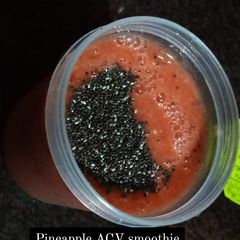 A picture of Pineapple ACV smoothie.