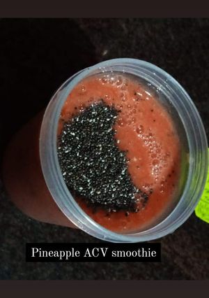 A picture of Pineapple ACV smoothie.