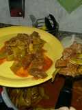 Estofado de chauchas y ternerita